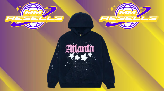 Navy Atlanta Spider Hoodie