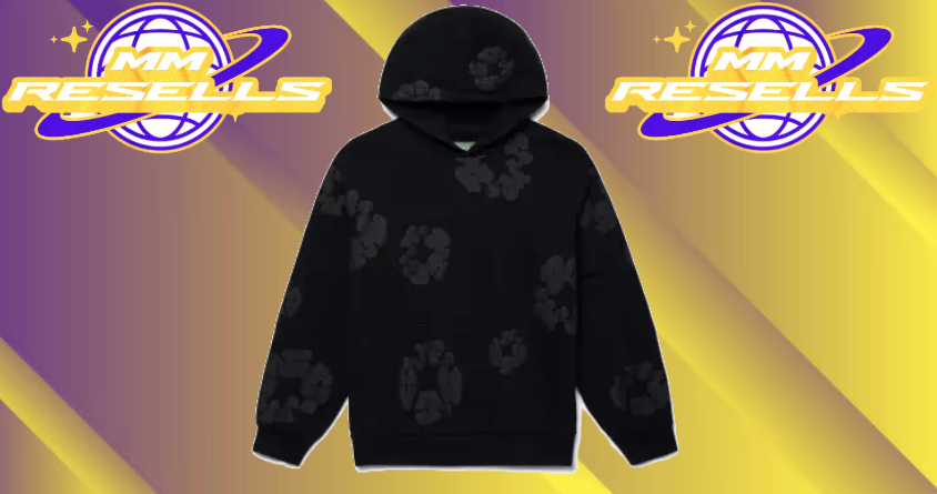 Black on Black Denim Tiers Hoodie